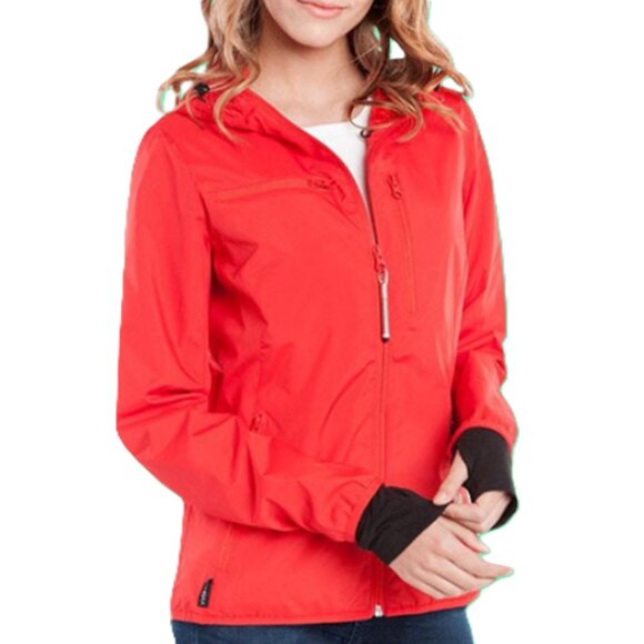 BAUBAX EUC Hooded Red Water
Repellent Travel Jacket. All Seasons. Size M. - Picture 1 of 16